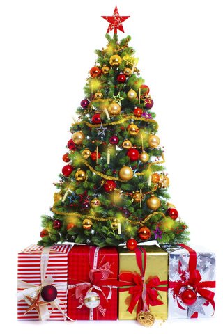 Обои новый год, звездочки, елка, лампочки, шары, праздник, украшения, гирлянда, подарки, коробки, ленточки, новогодняя, игрушки, белый фон, new year, stars, tree, light bulb, balls, holiday, decoration, garland, gifts, box, ribbons, christmas, toys, white background разрешение 5600x3500 Загрузить
