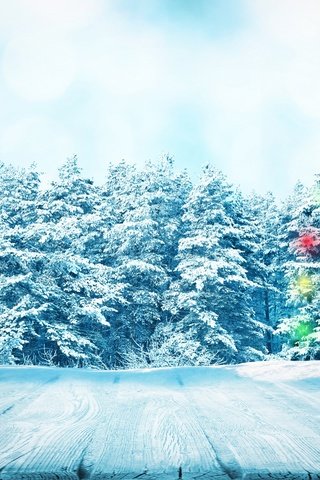 Обои снег, природа, новый год, елка, лес, зима, снежинки, snow, nature, new year, tree, forest, winter, snowflakes разрешение 2880x1921 Загрузить