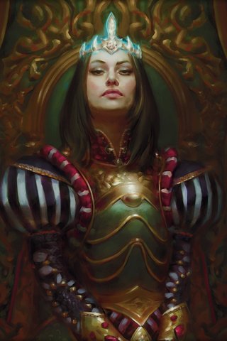 Обои арт, magic the gathering, mtg, queen marchesa, conspiracy take the crown, kieran yanner, art разрешение 2560x1600 Загрузить