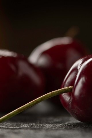 Обои макро, черешня, ягоды, вишня, macro, cherry, berries разрешение 2026x1346 Загрузить