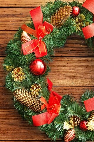 Обои новый год, украшения, рождество, венок, новогодний венок, new year, decoration, christmas, wreath разрешение 3840x2400 Загрузить