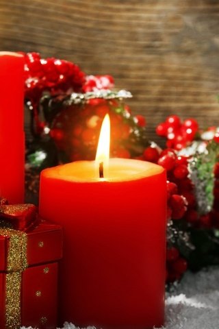 Обои свечи, новый год, рождество, декор, candles, new year, christmas, decor разрешение 2880x1800 Загрузить
