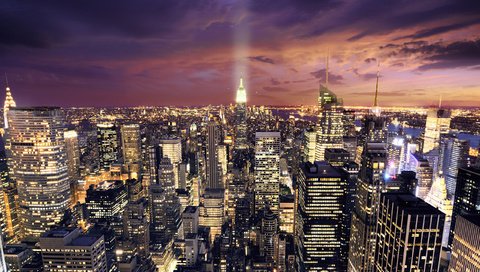Обои дома, небо, нью-йорк, свет, дороги, облака, ночь, огни, фото, америка, небоскребы, home, the sky, new york, light, road, clouds, night, lights, photo, america, skyscrapers разрешение 2560x1646 Загрузить