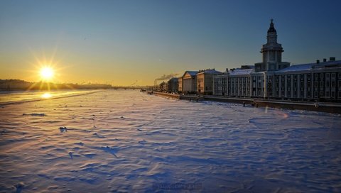 Обои зима, санкт-петербург, serg-sergeew, winter, saint petersburg разрешение 2560x1600 Загрузить