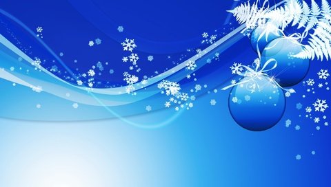 Обои новый год, шары, снежинки, синий, new year, balls, snowflakes, blue разрешение 1920x1200 Загрузить