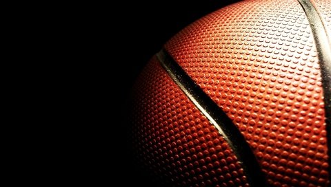 Обои черный фон, мяч, баскетбол, крупным планом, black background, the ball, basketball, closeup разрешение 2560x1600 Загрузить