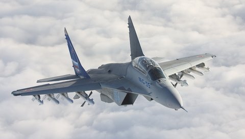 Обои polyot, миг 35, обьлака, mig 35, oblaka разрешение 4000x2667 Загрузить