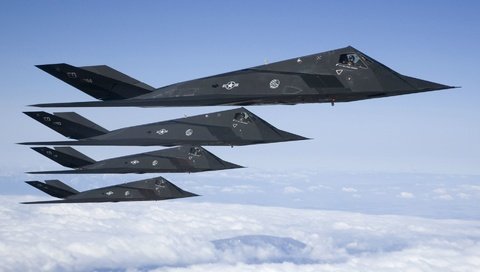 Обои lockheed, f-117, nighthawk, малозаметные, ударные, the f-117, unobtrusive, shock разрешение 1920x1080 Загрузить