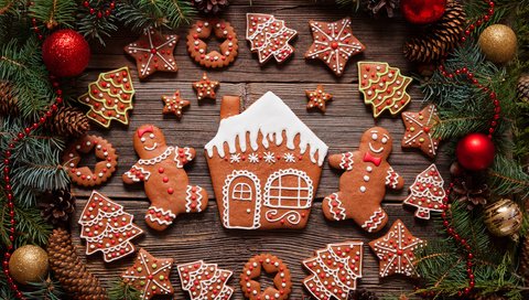 Обои новый год, merry, рождество, печенье, выпечка, глазурь, xmas, декорация, елочная, пряник, new year, christmas, cookies, cakes, glaze, decoration, gingerbread разрешение 4999x3527 Загрузить