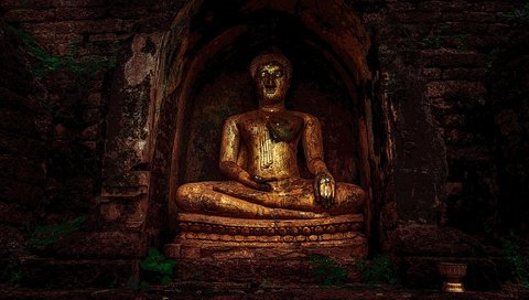 Обои будда, статуя, религия, buddhism, буддизм, buddha, statue, religion разрешение 3554x1999 Загрузить