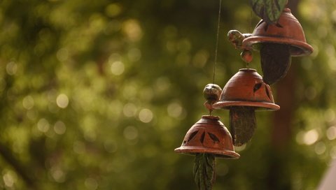 Обои блики, колокольчики, боке, колокольчик, подвеска, glare, bells, bokeh, bell, suspension разрешение 6000x4000 Загрузить