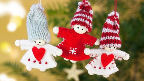 Обои новый год, ангелы, рождество, куклы, новогодние украшения, new year, angels, christmas, doll, christmas decorations разрешение 3840x2400 Загрузить