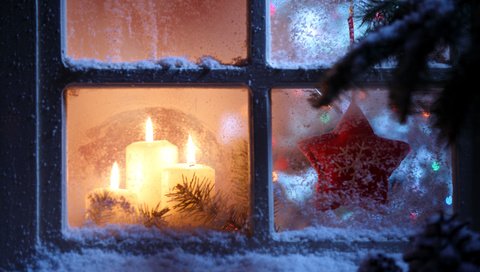 Обои свечи, новый год, звезда, окно, рождество, снежинка, candles, new year, star, window, christmas, snowflake разрешение 5616x3744 Загрузить