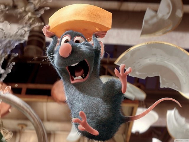 Обои мышь, рататуй, повар, mouse, ratatouille, cook разрешение 1920x1080 Загрузить