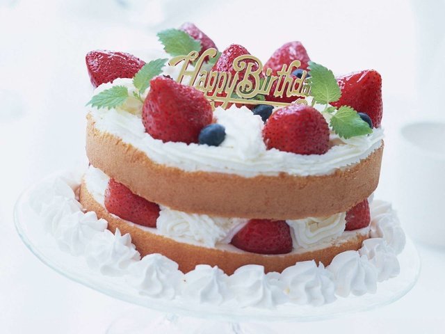 Обои клубника, торт, strawberry, cake разрешение 1920x1200 Загрузить