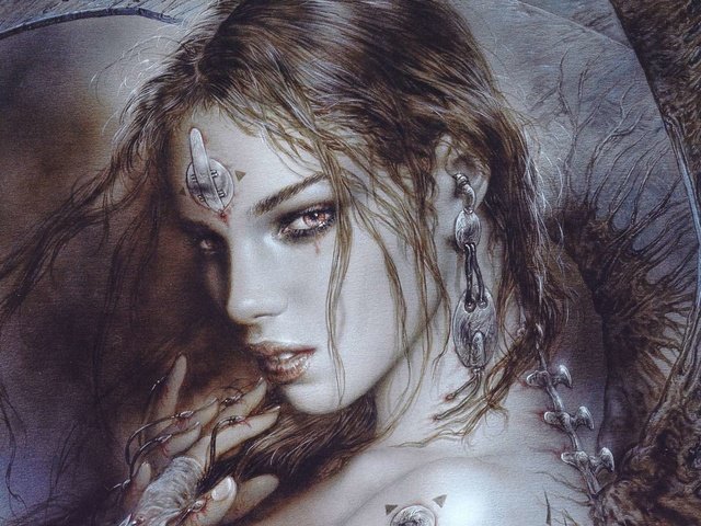 Обои девушка, фентези, luis, royo, girl, fantasy разрешение 1920x1200 Загрузить