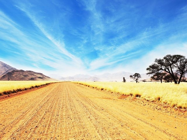 Обои дорога, поле, road, field разрешение 2560x1440 Загрузить