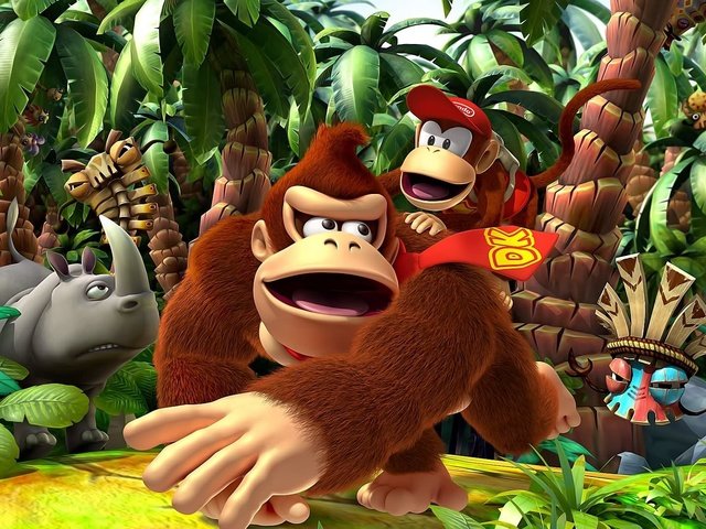 Обои видеоигра, донки конг возвращается, video game, donkey kong returns разрешение 1920x1080 Загрузить