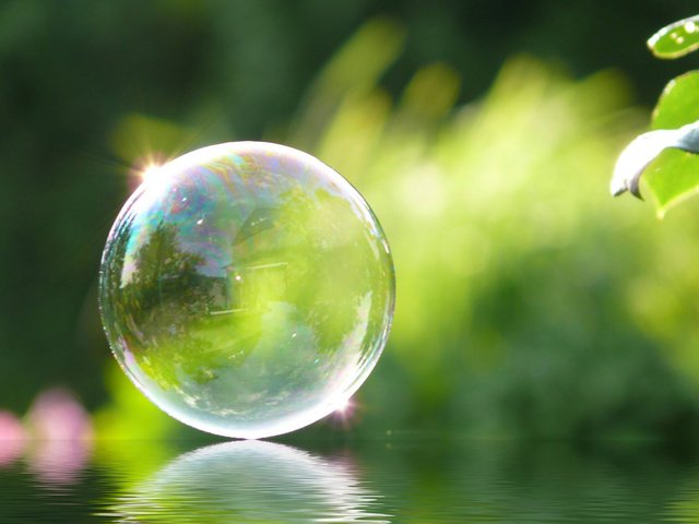 Обои отражение, блики, мыльный пузырь, reflection, glare, bubble разрешение 1920x1200 Загрузить