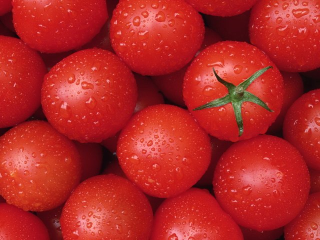 Обои текстура, капли, овощи, помидоры, томаты, texture, drops, vegetables, tomatoes разрешение 1920x1080 Загрузить