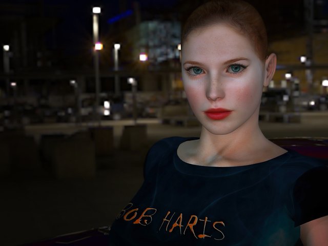 Обои ночь, девушка, портрет, город, рыжая, 3д, 3d девушка, night, girl, portrait, the city, red, 3d, 3d girl разрешение 2803x1577 Загрузить