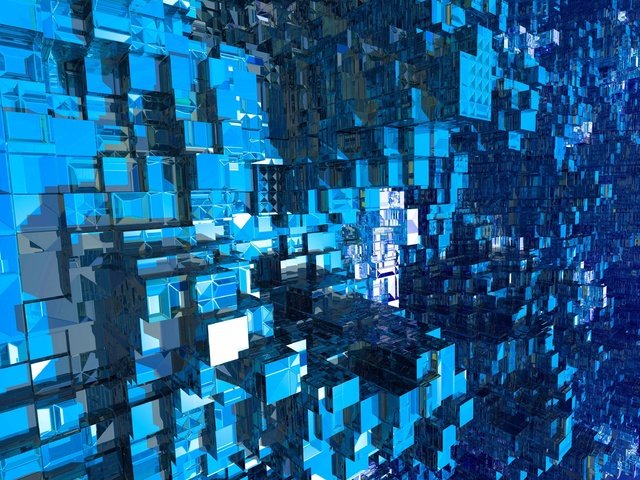 Обои синий, графика, кубики, квадраты, кубы, 3д, blue, graphics, cubes, squares, cuba, 3d разрешение 3456x2328 Загрузить