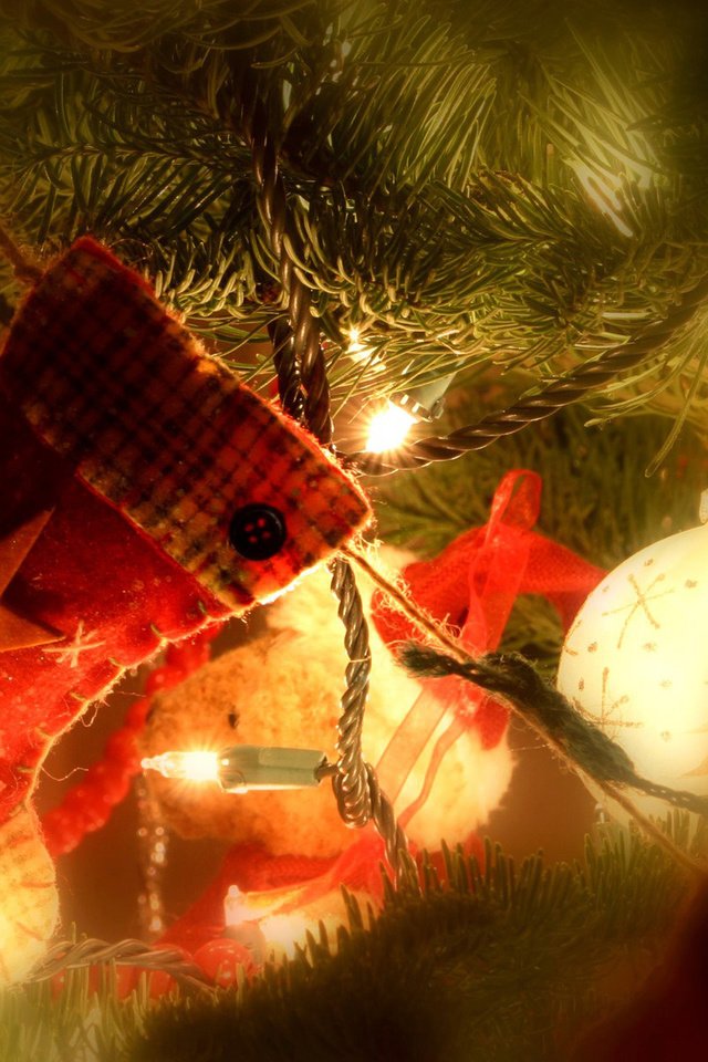 Обои ветка, новый год, украшения, шарик, праздник, рождество, украшение, еловая, branch, new year, decoration, ball, holiday, christmas разрешение 1920x1200 Загрузить