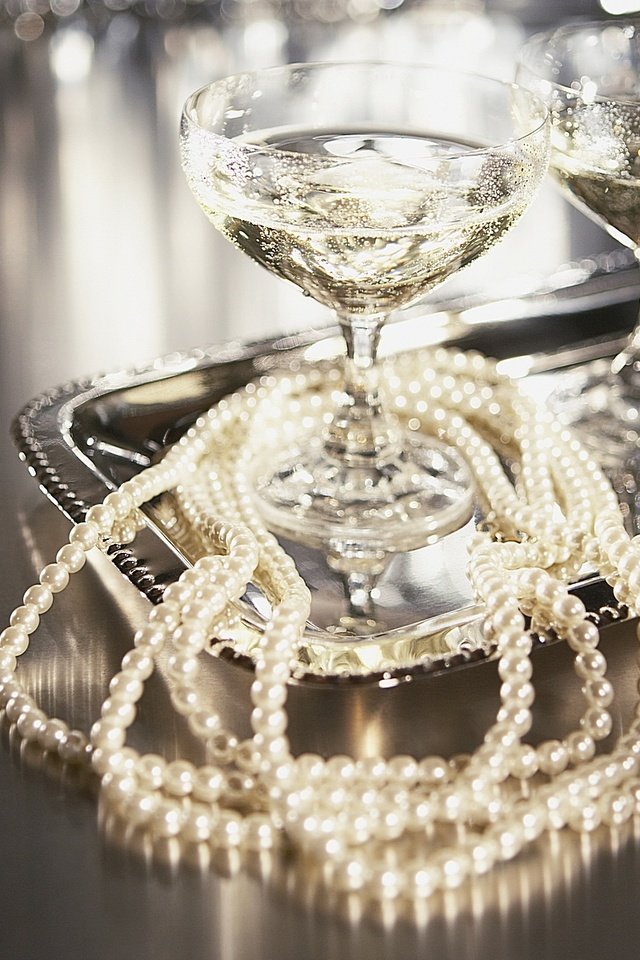 Обои шампанское, жемчуг, champagne, pearl разрешение 1920x1200 Загрузить