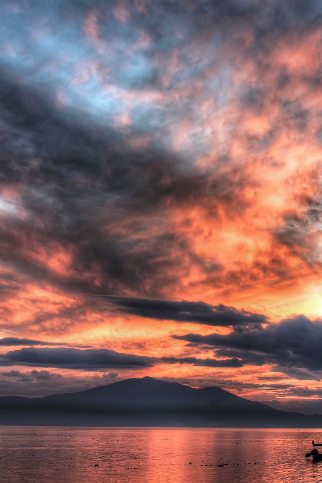 Обои небо, облака, вода, закат, море, лодки, мексика, the sky, clouds, water, sunset, sea, boats, mexico разрешение 2560x1600 Загрузить