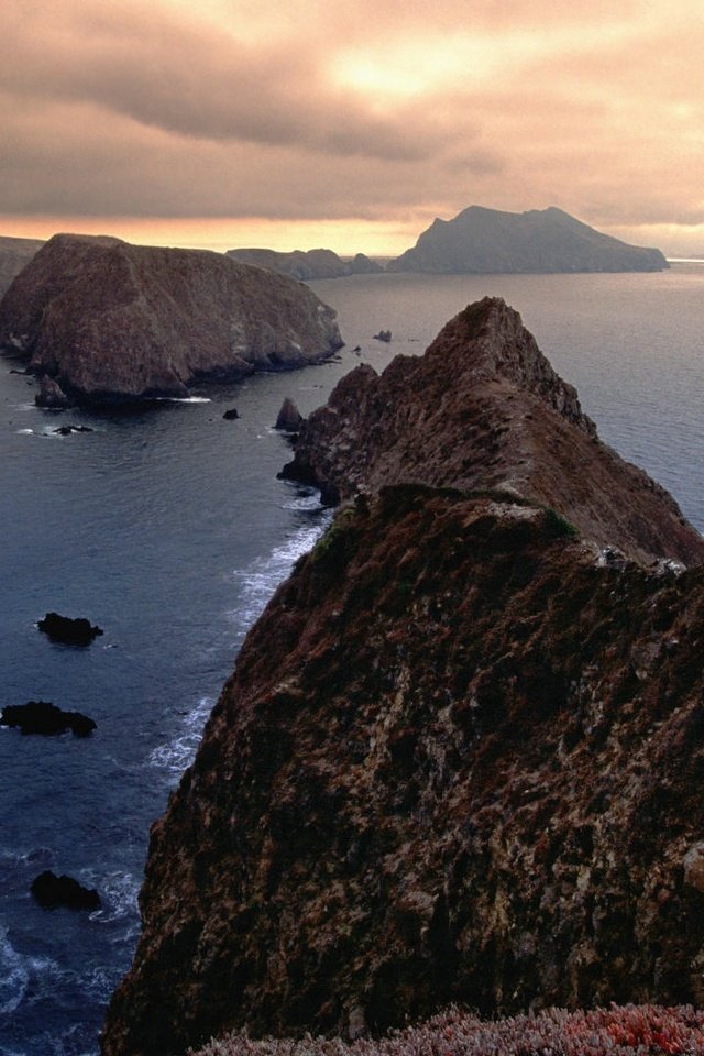 Обои скалы, море, национальный парк, южная калифорния, острова чаннел, rocks, sea, national park, southern california разрешение 1920x1080 Загрузить