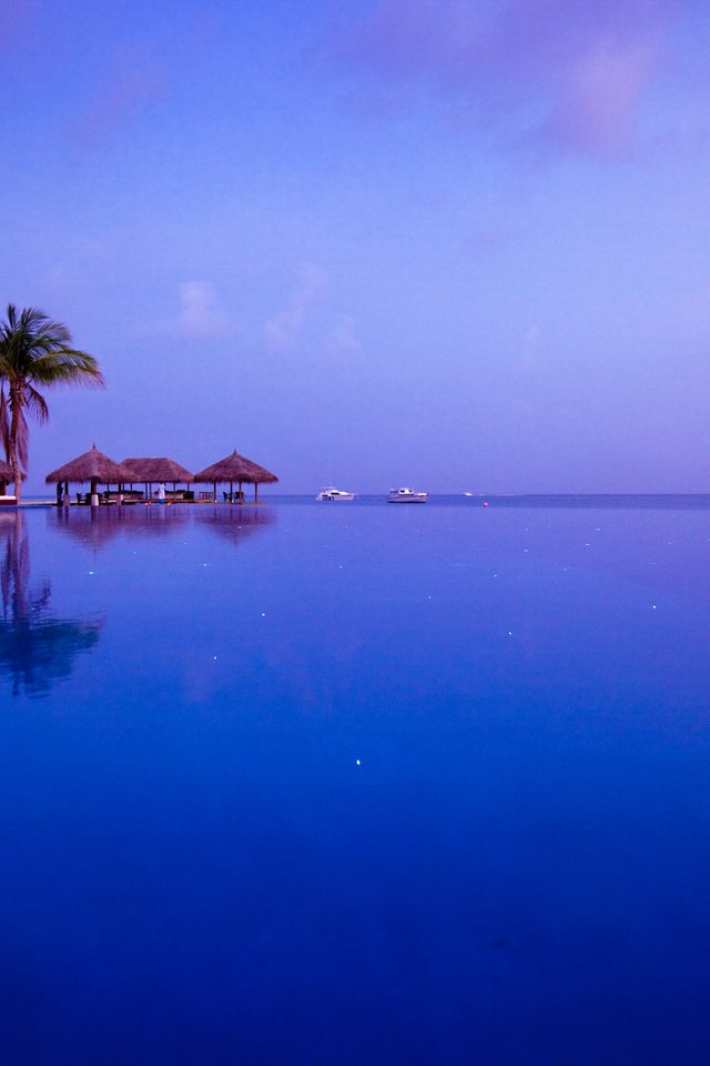 Обои вечер, море, бассейн, тропики, мальдивы, the evening, sea, pool, tropics, the maldives разрешение 5616x3744 Загрузить