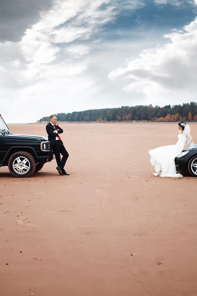 Обои машины, жених, свадьба, невеста, machine, the groom, wedding, the bride разрешение 1920x1080 Загрузить