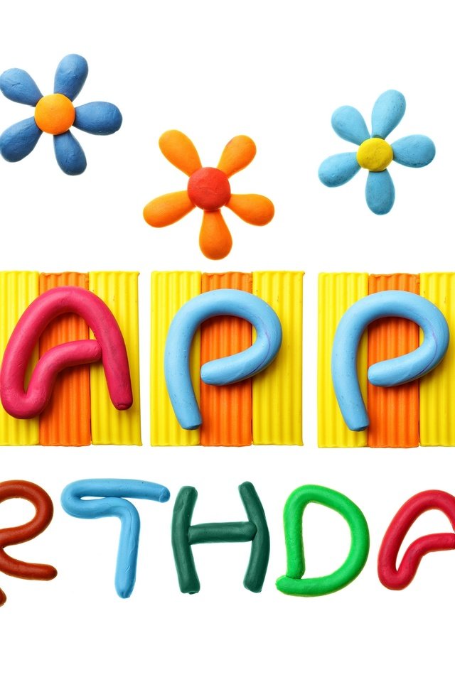 Обои день рождения, пластилин, день рождение, довольная, красочная, birthday, clay, happy, colorful разрешение 2880x1920 Загрузить