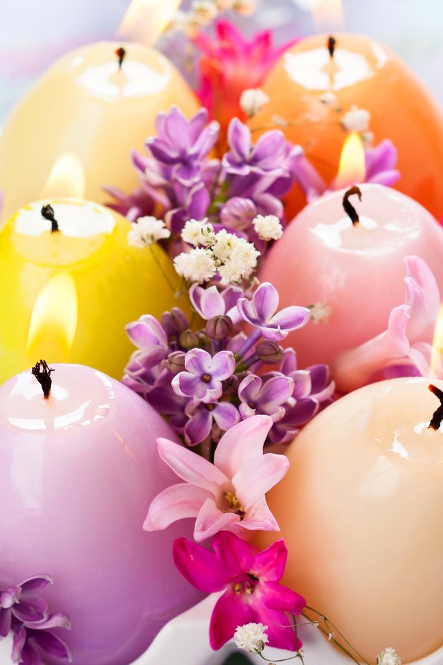 Обои свечи, сирень, сиреневая, cвечи, candles, lilac разрешение 3300x2467 Загрузить