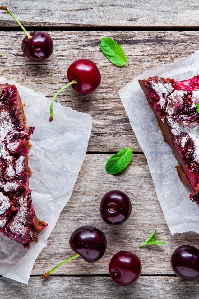 Обои ягоды, вишня, сладкое, выпечка, пирог, berries, cherry, sweet, cakes, pie разрешение 4644x3096 Загрузить