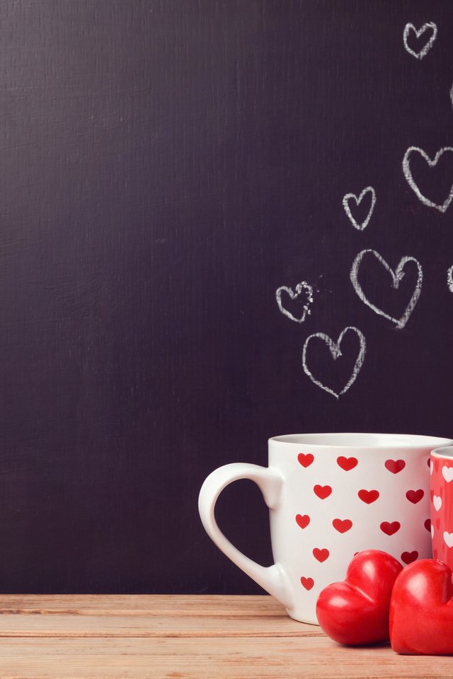 Обои кофе, кружки, любовь, чай, сердечки, coffee, mugs, love, tea, hearts разрешение 3840x2400 Загрузить