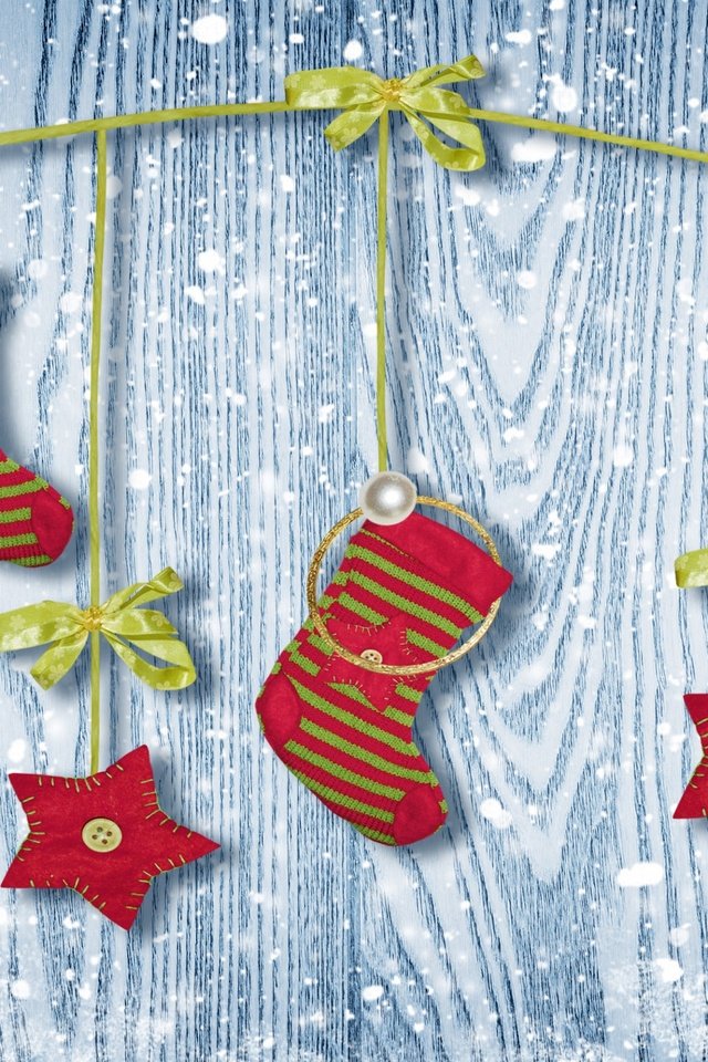 Обои новый год, украшения, носки, рождество, new year, decoration, socks, christmas разрешение 2880x1800 Загрузить