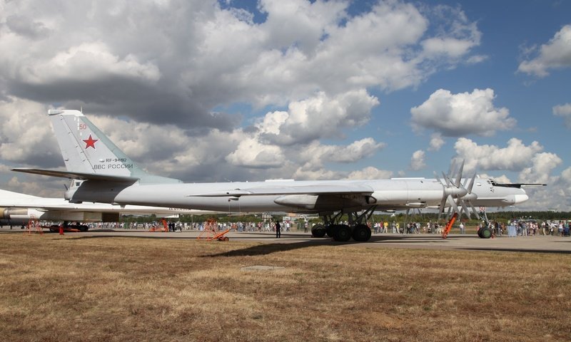 Обои авиашоу, ту-95мс, airshow, tu-95ms разрешение 2560x1600 Загрузить