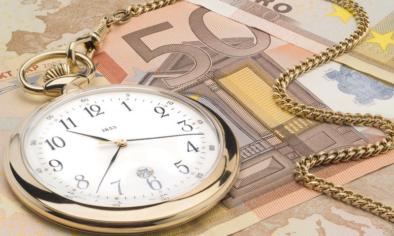 Обои часы, деньги, стрелки, евро, цепочка, watch, money, arrows, euro, chain разрешение 1920x1200 Загрузить