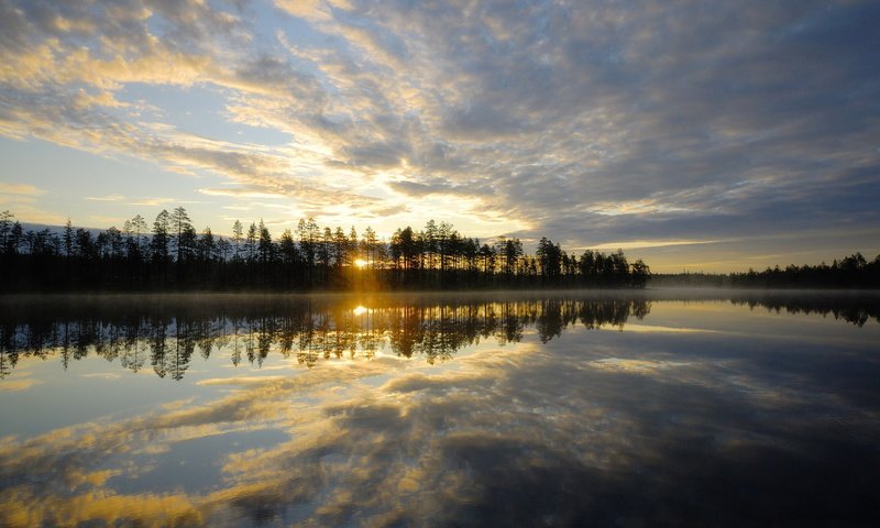 Обои озеро, природа, отражение, пейзаж, lake, nature, reflection, landscape разрешение 1920x1200 Загрузить