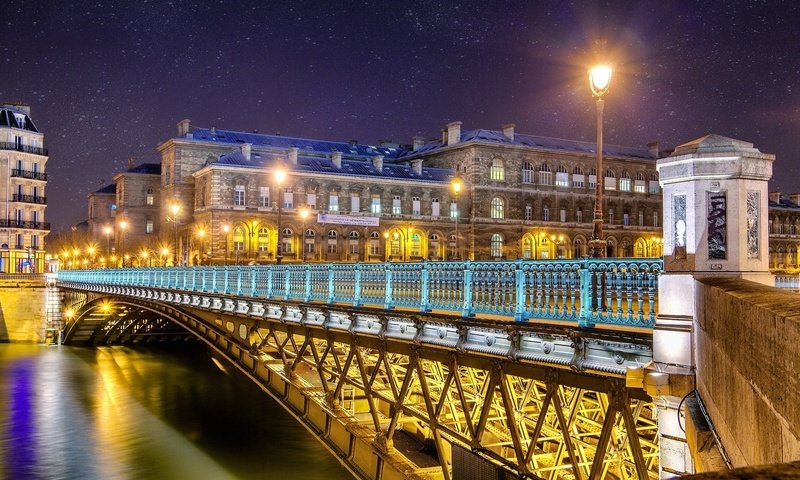 Обои ночь, огни, река, франция. города мира, night, lights, river, france. cities of the world разрешение 2048x1298 Загрузить