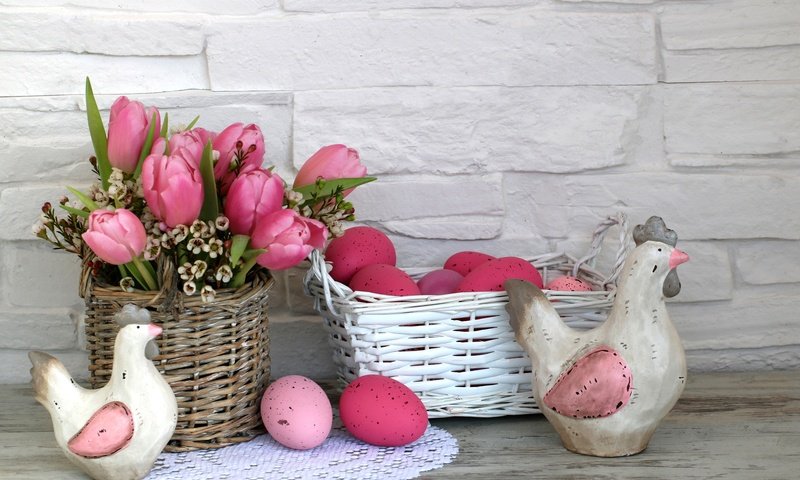 Обои цветы, зеленые пасхальные, довольная, тюльпаны, яйца крашеные, розовые, пасха, тульпаны,  цветы, глазунья, декорация, весенние, flowers, happy, tulips, the painted eggs, pink, easter, eggs, decoration, spring разрешение 6000x4000 Загрузить