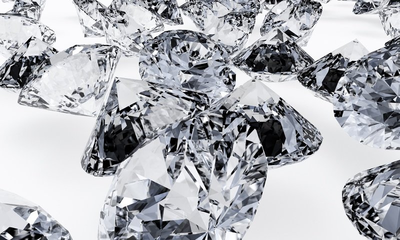 Обои камни, фон, сияние, чёрно-белое, блеск, бриллианты, алмазы, stones, background, lights, black and white, shine, diamonds разрешение 4960x3507 Загрузить