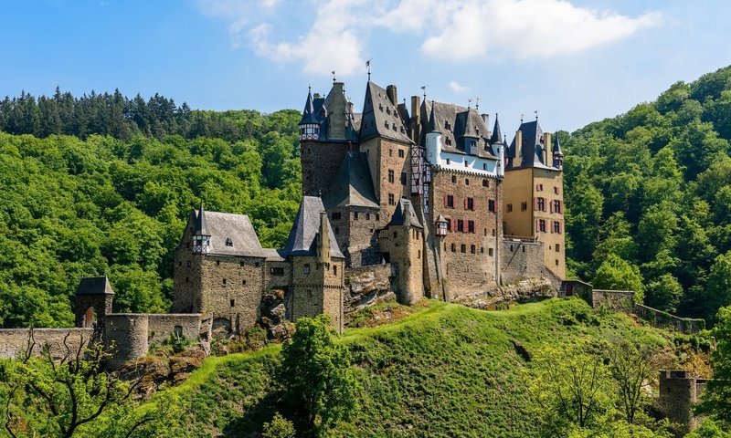 Обои природа, замок, германия, замок эльц, nature, castle, germany, eltz castle разрешение 1920x1200 Загрузить