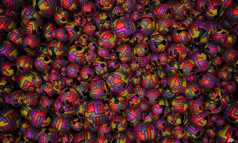 Обои шары, разноцветные, графика, шарики, 3д, balls, colorful, graphics, 3d разрешение 1920x1200 Загрузить