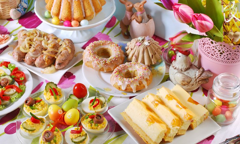 Обои пасха, яйца, пирог, кулич, закуски, teresa kasprzycka, easter, eggs, pie, cake, snacks разрешение 3840x2400 Загрузить