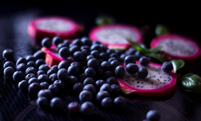 Обои фрукты, ягоды, черника, питайя, fruit, berries, blueberries, pitaya разрешение 5408x3479 Загрузить