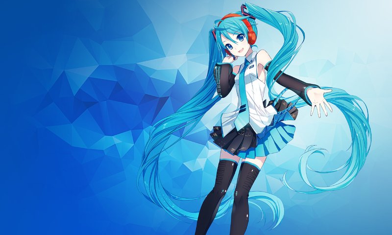 Обои девушка, аниме, вокалоид, мику хацунэ, girl, anime, vocaloid, hatsune miku разрешение 3840x2160 Загрузить