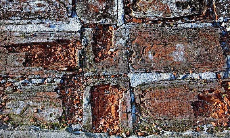 Обои камни, текстура, стиль, кирпич, кладка, старость, stones, texture, style, brick, masonry, old age разрешение 4914x2851 Загрузить