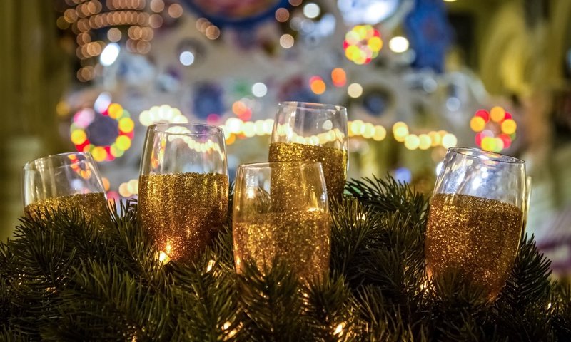 Обои новый год, бокалы, рождество, шампанское, new year, glasses, christmas, champagne разрешение 1920x1200 Загрузить